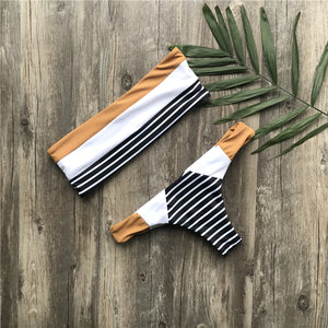 Tricolor Bikini Set